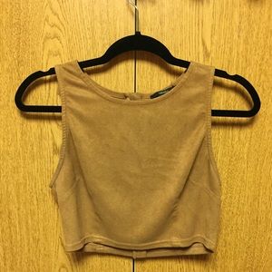 Forever 21 zip up crop top